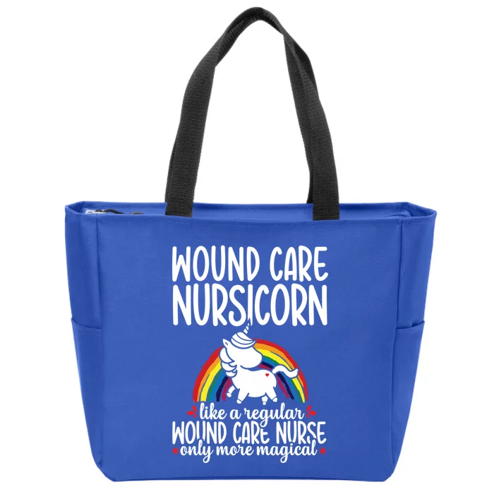 Wound Care Nurse Unicorn Rn Nursing Funny Nursicorn Meaningful Gift Zip Tote Bag