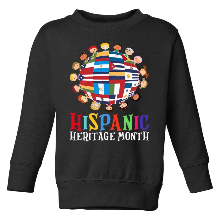 World Children National Hispanic Heritage Month Latino Toddler Sweatshirt