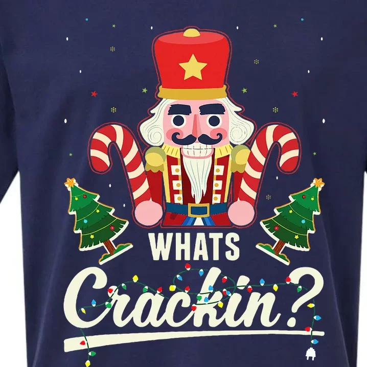 What's Crackin Nutcracker Christmas Ballet Sueded Cloud Jersey T-Shirt