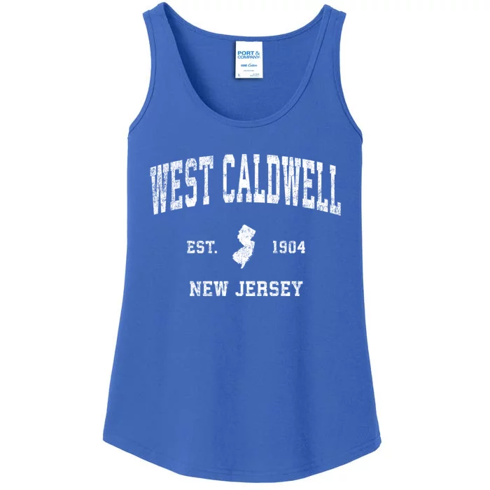 West Caldwell New Jersey Nj Vintage Athletic Sports Ladies Essential Tank