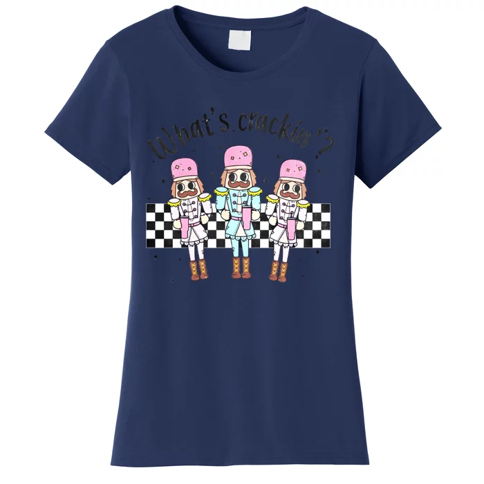 What’S Crackin Nutcracker Stanley Boojee Bougie Christmas Retro Women's T-Shirt