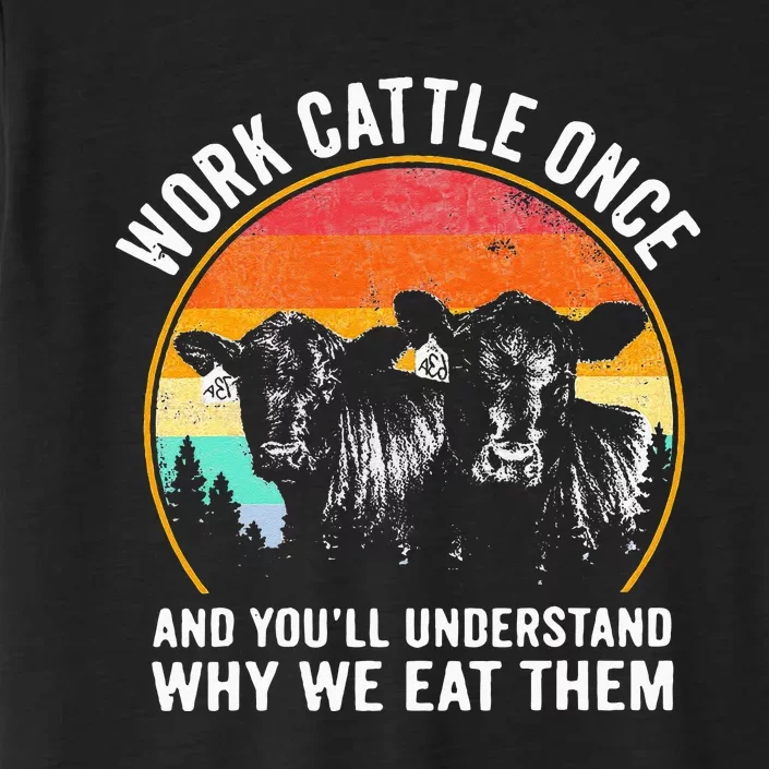 Work Cattle Once And Youll Understand Why We Eat Them Cow ChromaSoft Performance T-Shirt