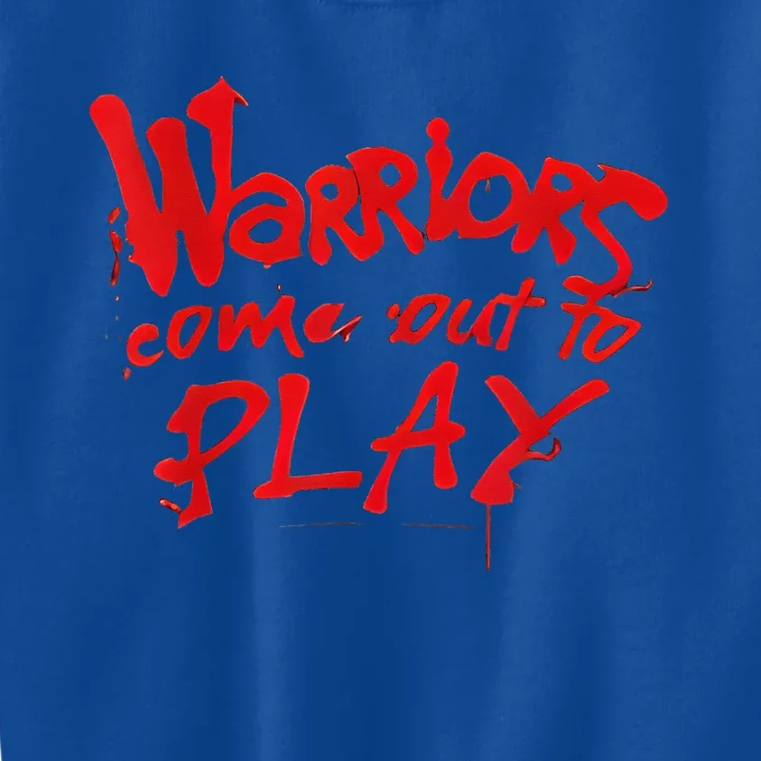 Warriors Come Out To Play Kids Sweatshirt