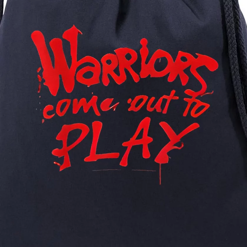 Warriors Come Out To Play Drawstring Bag