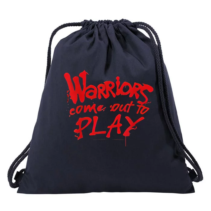 Warriors Come Out To Play Drawstring Bag