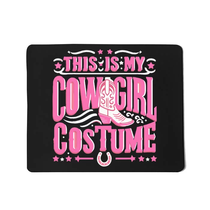 Western Cowgirl Outfit Women Cowboy Cowgirl Mousepad