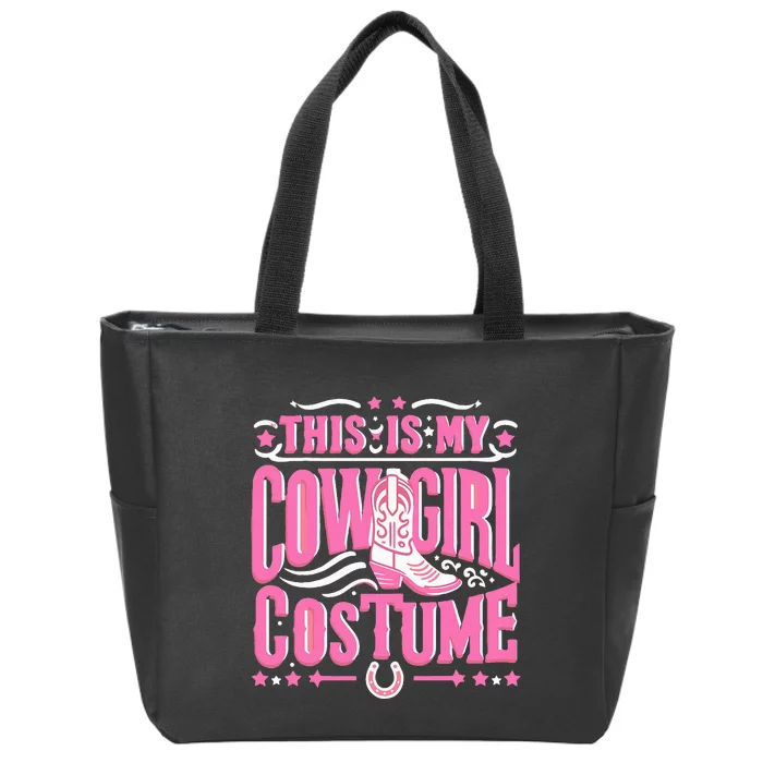 Western Cowgirl Outfit Women Cowboy Cowgirl Zip Tote Bag