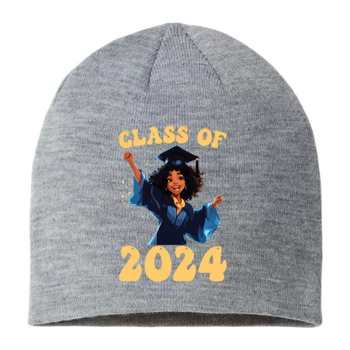 Women Class Of 2024 Senior Graduate Shirts Graduation Girl 8 1/2in Sustainable Knit Beanie