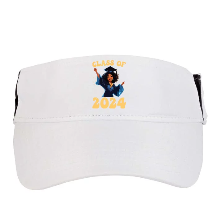 Women Class Of 2024 Senior Graduate Shirts Graduation Girl Adult Drive Performance Visor