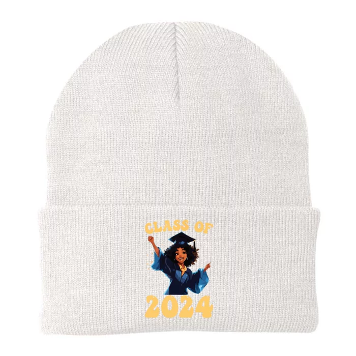 Women Class Of 2024 Senior Graduate Shirts Graduation Girl Knit Cap Winter Beanie