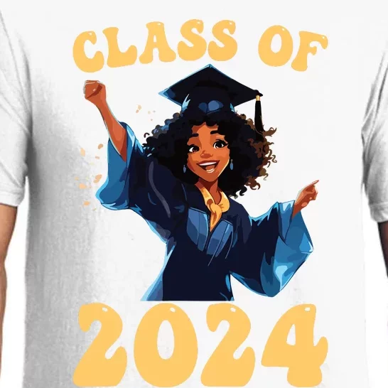 Women Class Of 2024 Senior Graduate Shirts Graduation Girl Pajama Set