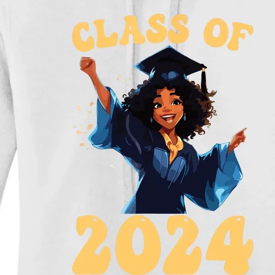 Women Class Of 2024 Senior Graduate Shirts Graduation Girl Women's Pullover Hoodie