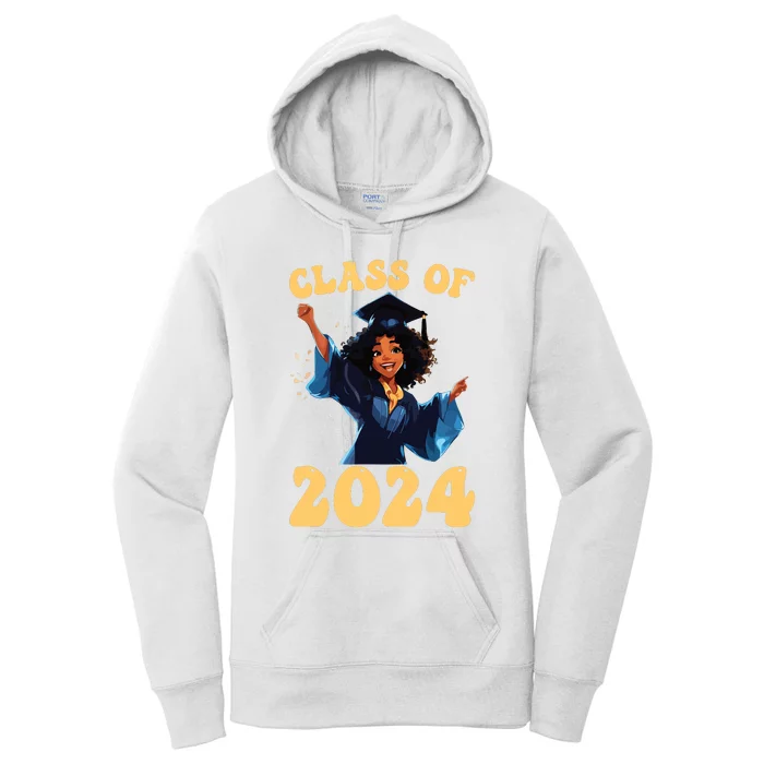 Women Class Of 2024 Senior Graduate Shirts Graduation Girl Women's Pullover Hoodie