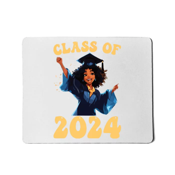 Women Class Of 2024 Senior Graduate Shirts Graduation Girl Mousepad