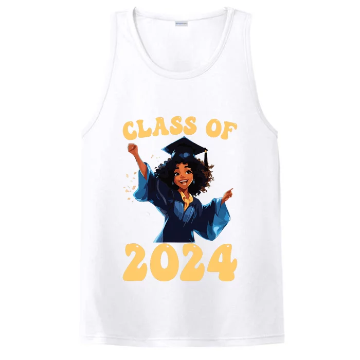 Women Class Of 2024 Senior Graduate Shirts Graduation Girl Performance Tank