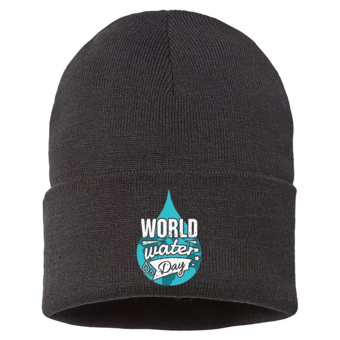 Water Conservation on World Water Day Sustainable Knit Beanie