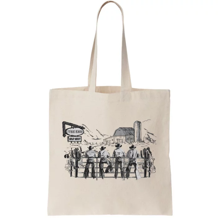 Western Cowboys Oversized Tote Bag