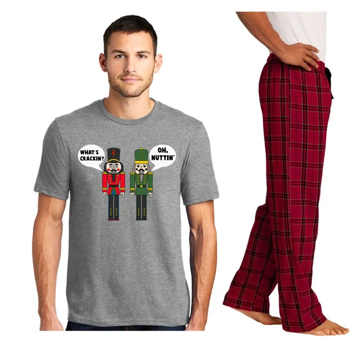 WhatS Crackin Oh Nuttin Funny Christmas Nutcracker Pun Pajama Set