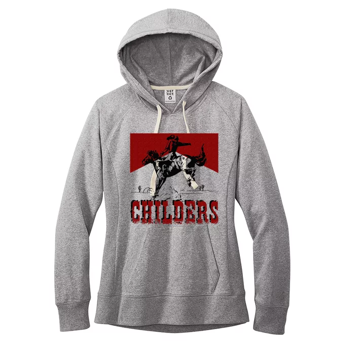 Western Cowgirl Punchy Childers Rodeo Childers Cowboy Riding Women's Fleece Hoodie