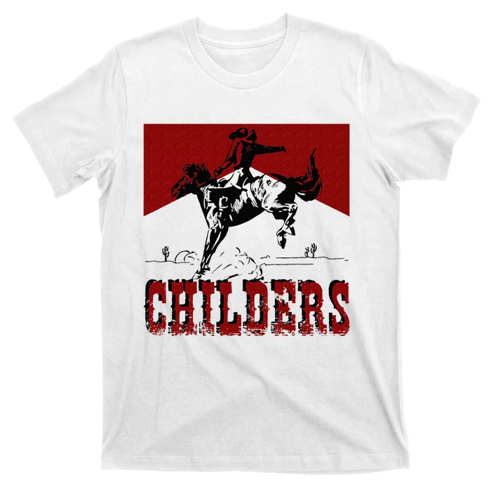 Western Cowgirl Punchy Childers Rodeo Childers Cowboy Riding T-Shirt