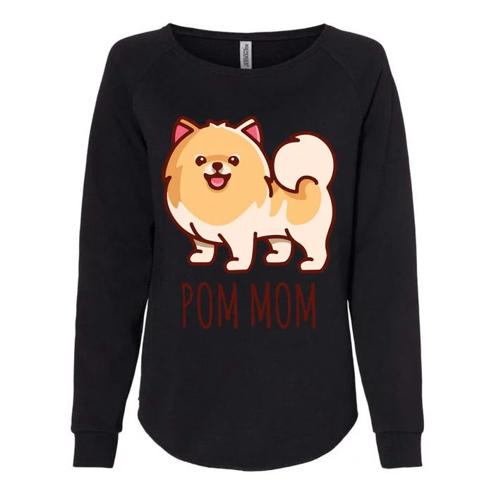 Womens Cute Pomeranian Pom Mom Funny Gift Womens California Wash Sweatshirt