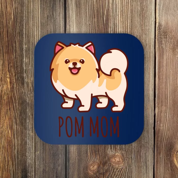 Womens Cute Pomeranian Pom Mom Funny Gift Coaster