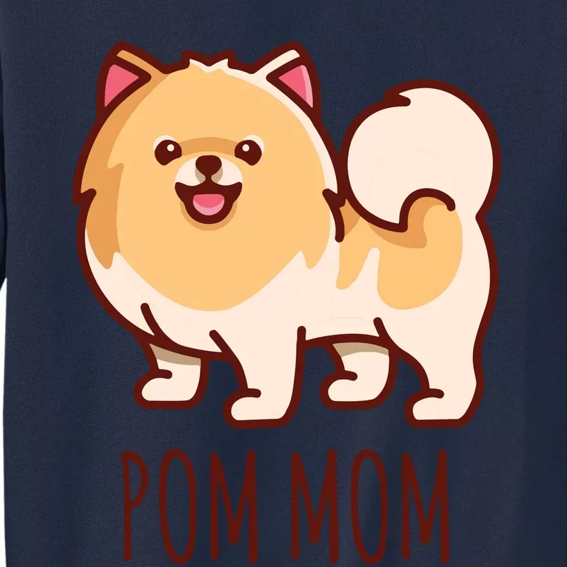 Womens Cute Pomeranian Pom Mom Funny Gift Tall Sweatshirt