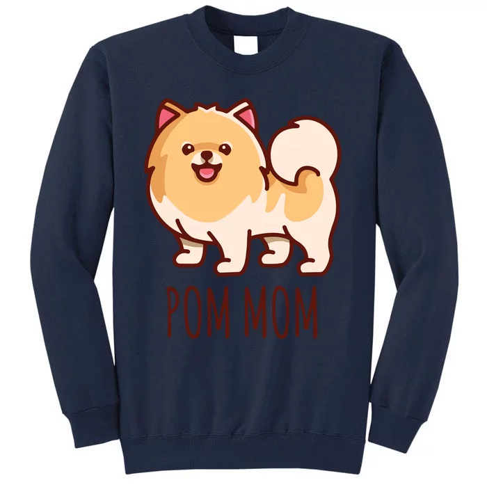 Womens Cute Pomeranian Pom Mom Funny Gift Tall Sweatshirt