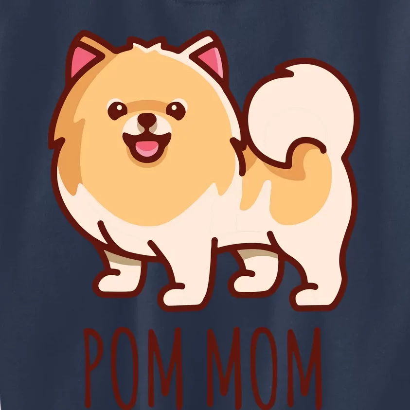 Womens Cute Pomeranian Pom Mom Funny Gift Kids Sweatshirt