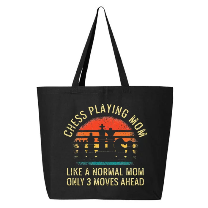 Womens Chess Playing Mom 3 Moves Ahead Chess Player 25L Jumbo Tote