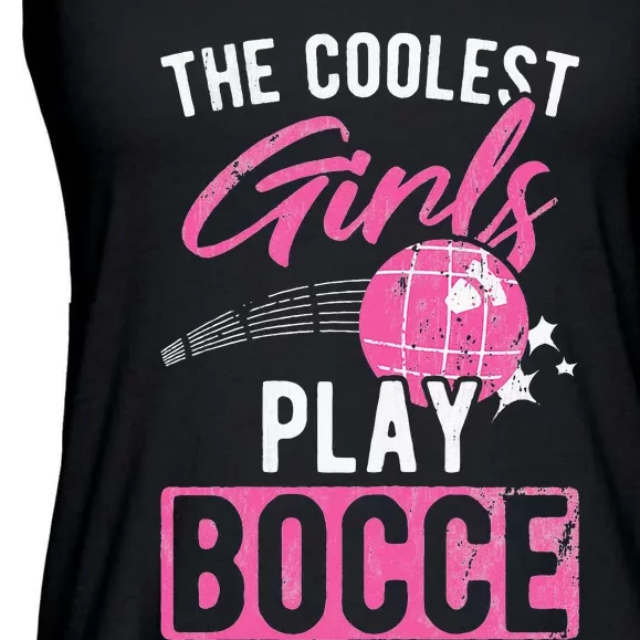 Womens Coolest Play Bocce Ball Ladies Essential Flowy Tank