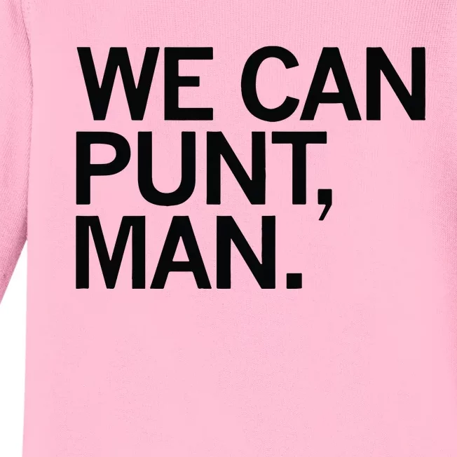 We Can Punt Man Baby Long Sleeve Bodysuit