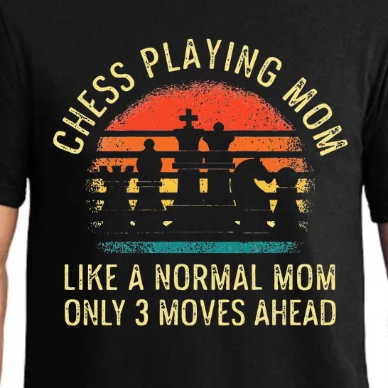 Womens Chess Playing Mom 3 Moves Ahead Chess Player Pajama Set