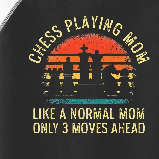 Womens Chess Playing Mom 3 Moves Ahead Chess Player Toddler Fine Jersey T-Shirt