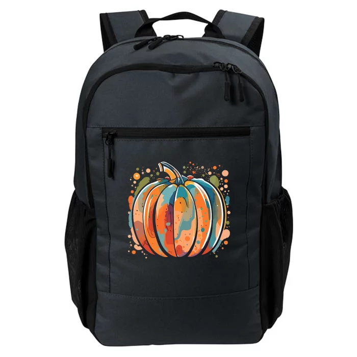 Water Color Pumpkin Daily Commute Backpack