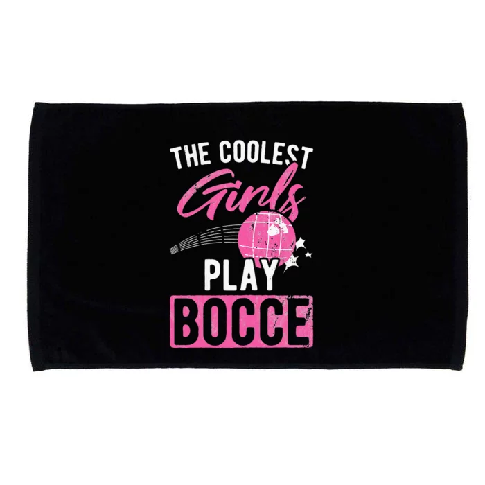 Womens Coolest Play Bocce Ball Microfiber Hand Towel