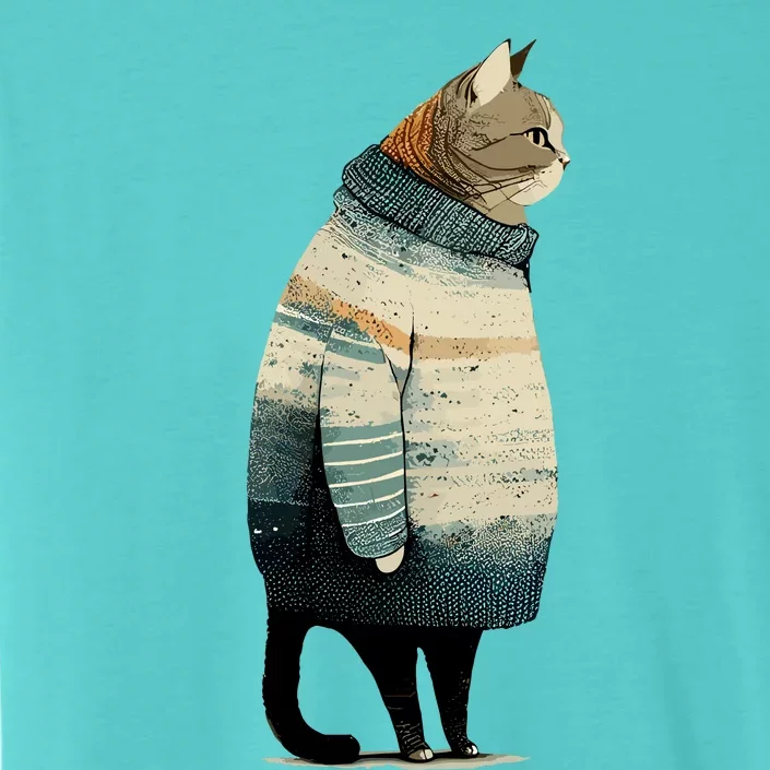 Winter Cat Print ChromaSoft Performance T-Shirt