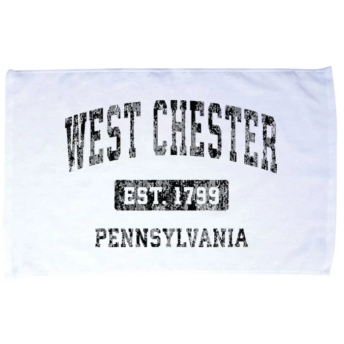 West Chester Pennsylvania Pa Vintage Sports Design Black Des Microfiber Hand Towel