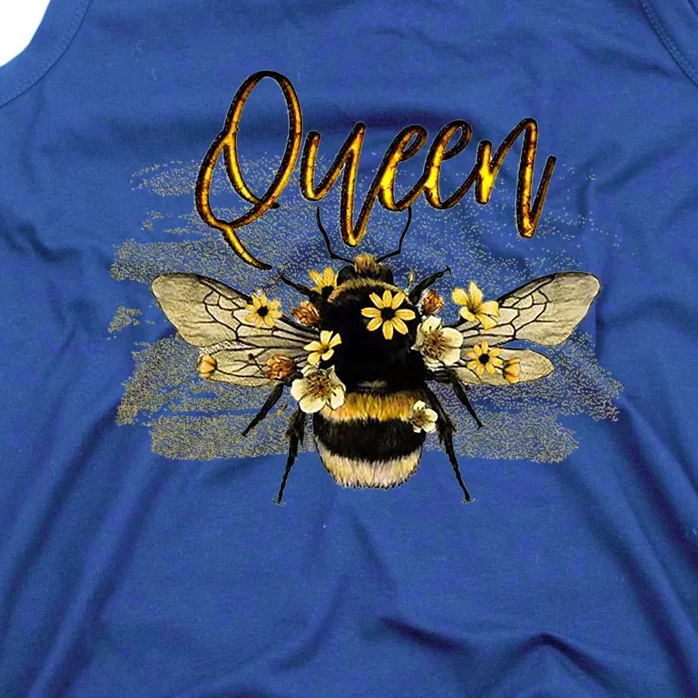 Wo Cool Queen Bee With Crown Girls Cute Gift Tank Top