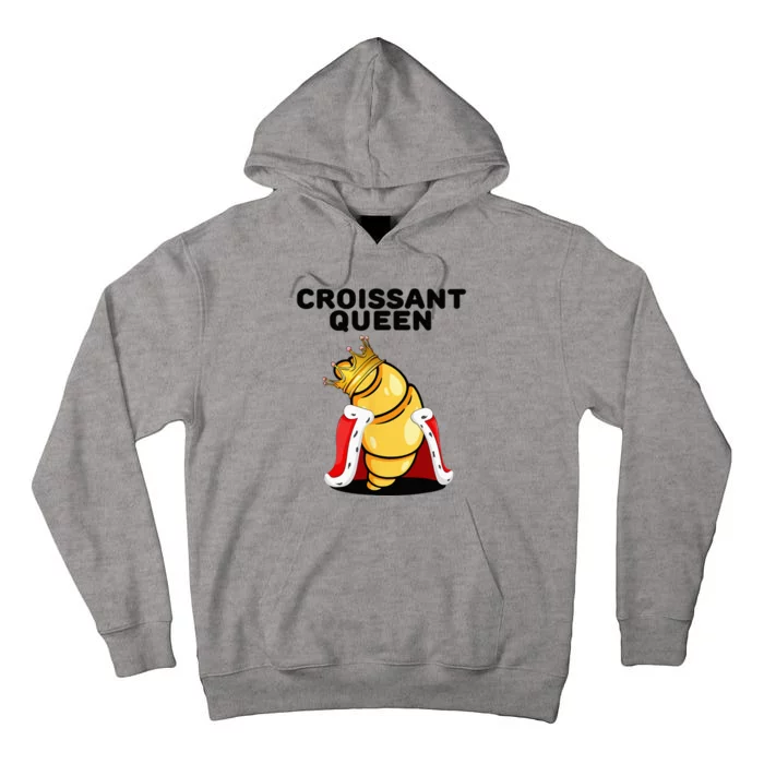 Womens Croissant Queen Home Baking French Croissant Tall Hoodie