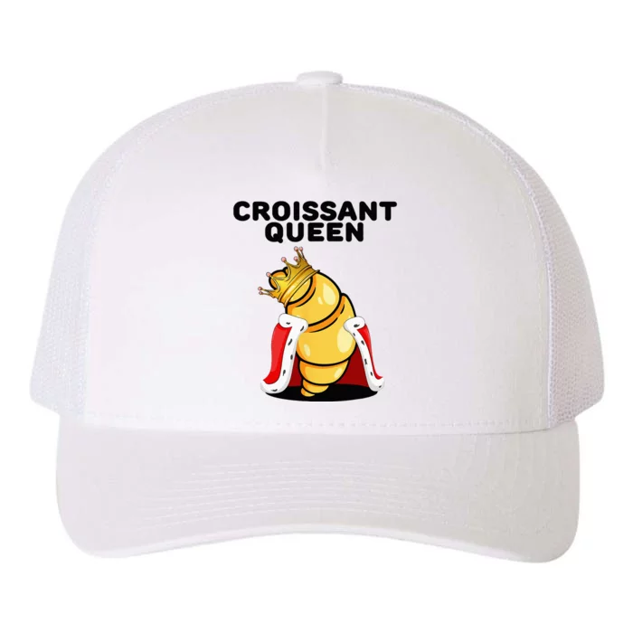 Womens Croissant Queen Home Baking French Croissant Yupoong Adult 5-Panel Trucker Hat