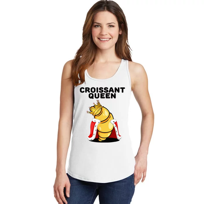 Womens Croissant Queen Home Baking French Croissant Ladies Essential Tank