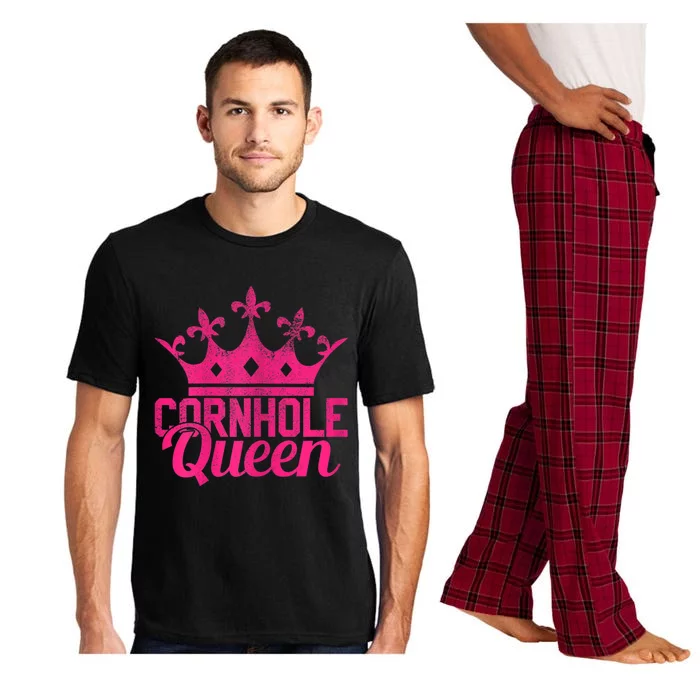 Womens Cornhole Queen Corn Hole Funny Pajama Set