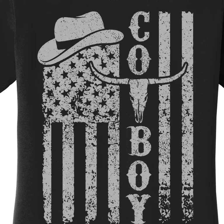 Western Country Rodeo Southern Retro Cowboy Women's T-Shirt