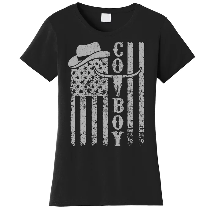 Western Country Rodeo Southern Retro Cowboy Women's T-Shirt