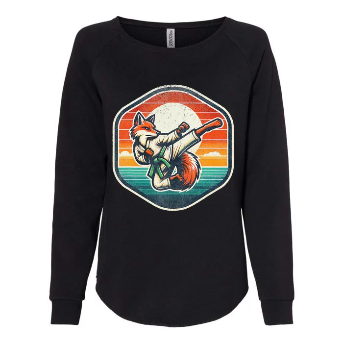 Whimsical Cartoon Retro Sunset Fun Womens California Wash Sweatshirt