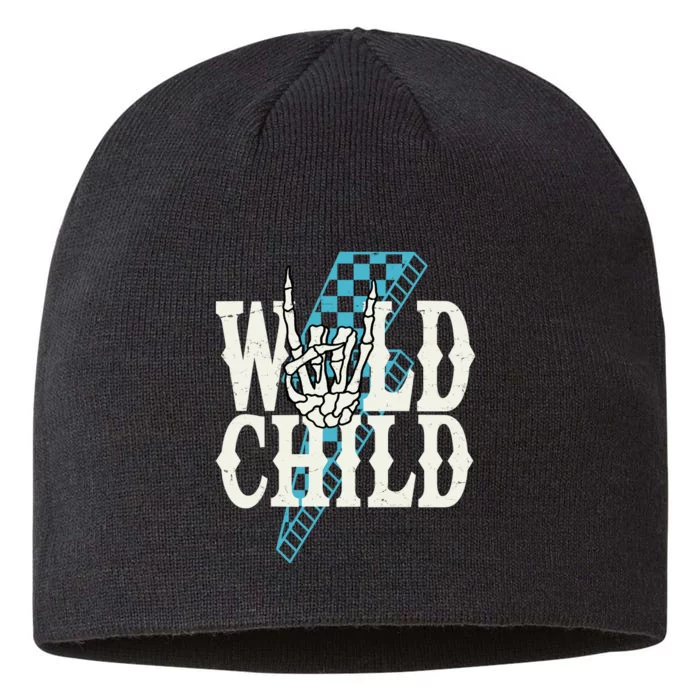 Wild Child Rock And Roll Lightning Bolt 8 1/2in Sustainable Knit Beanie