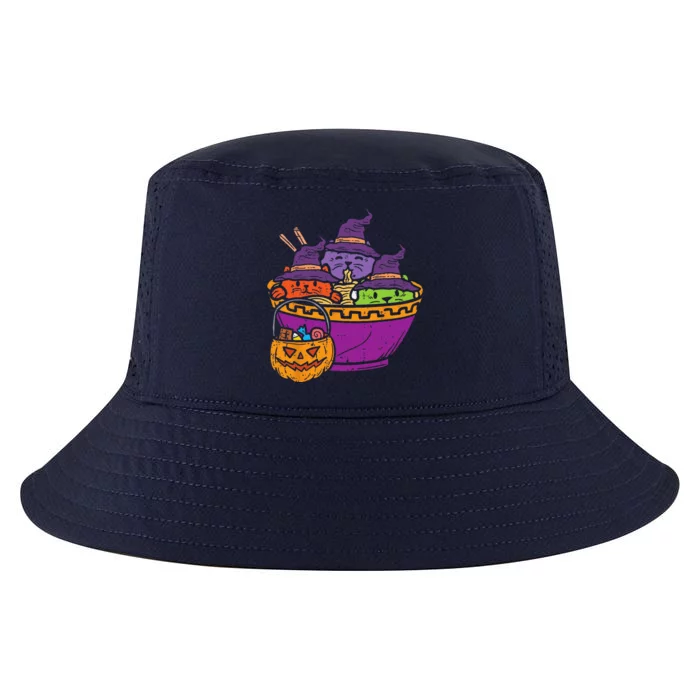 Witch Cats Ramen Cute Halloween Japanese Noodles Food Lover Cool Comfort Performance Bucket Hat