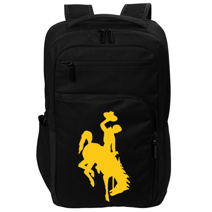 Wyoming Cowboy Riding A Bucking Horse Impact Tech Backpack