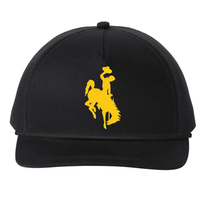 Wyoming Cowboy Riding A Bucking Horse Snapback Five-Panel Rope Hat